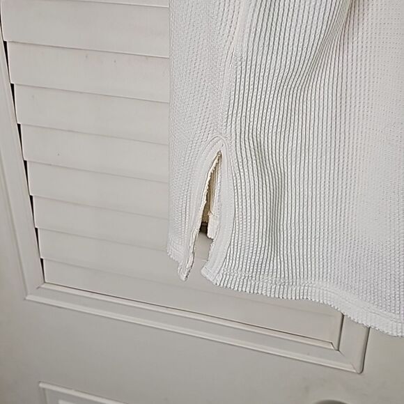 Lucky Brand Top Scoop Neck White Size XL Oversized NWT - Picture 5 of 8